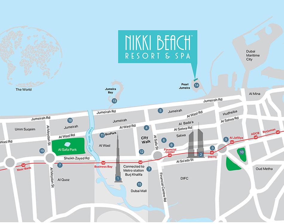 Meraas Nikki Beach Residences Location